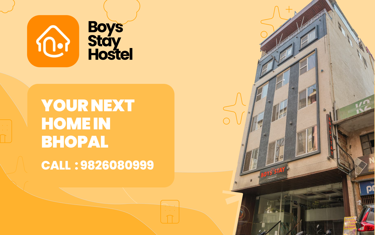 Best Hostel in Bhopal MP Nagar - Jain's boys Stay Interior